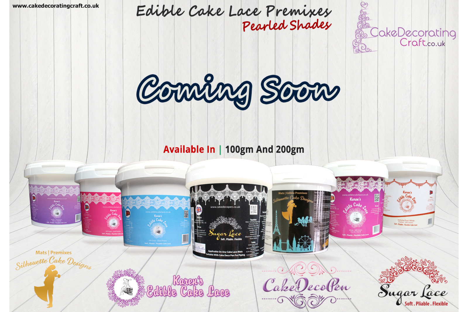 Baby Pink | Edible Cake Lace Premixes | Pearled Shade | 200 Grams